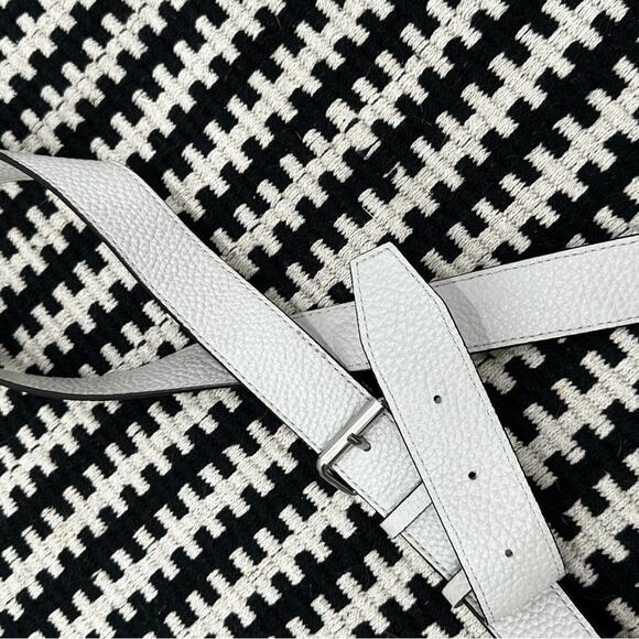 Rebecca Minkoff Unlined Whipstitch Pebble Leather Crossbody Bag. - Picture 6 of 11